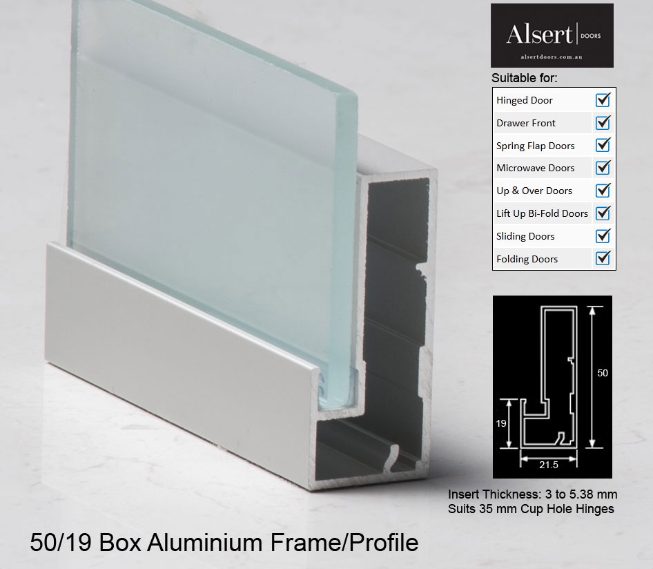 Clear Anodised Aluminium Frame - Alsert Doors